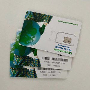 Lycamobile card 3pcs
